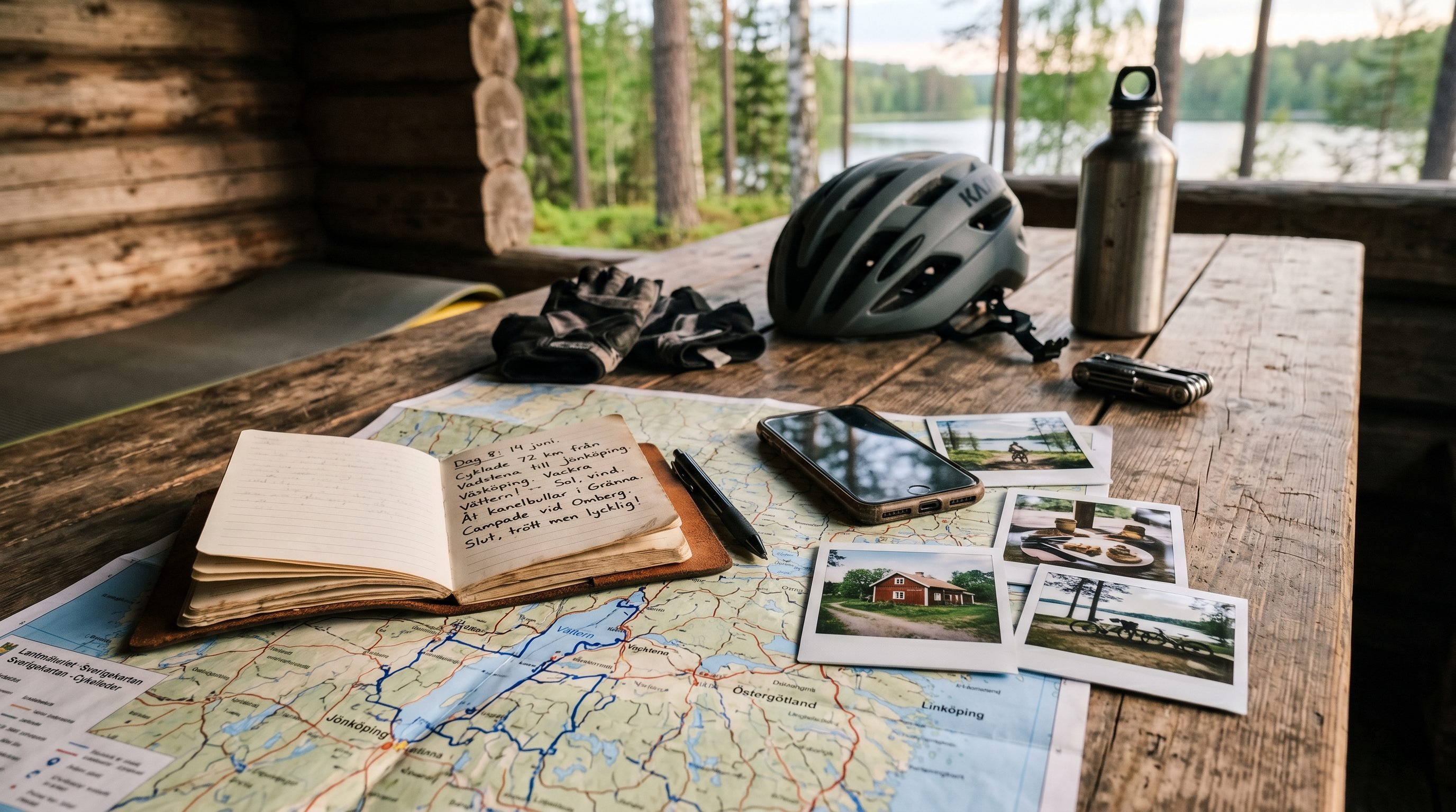 Saved stages and notes from cycle touring in Sweden