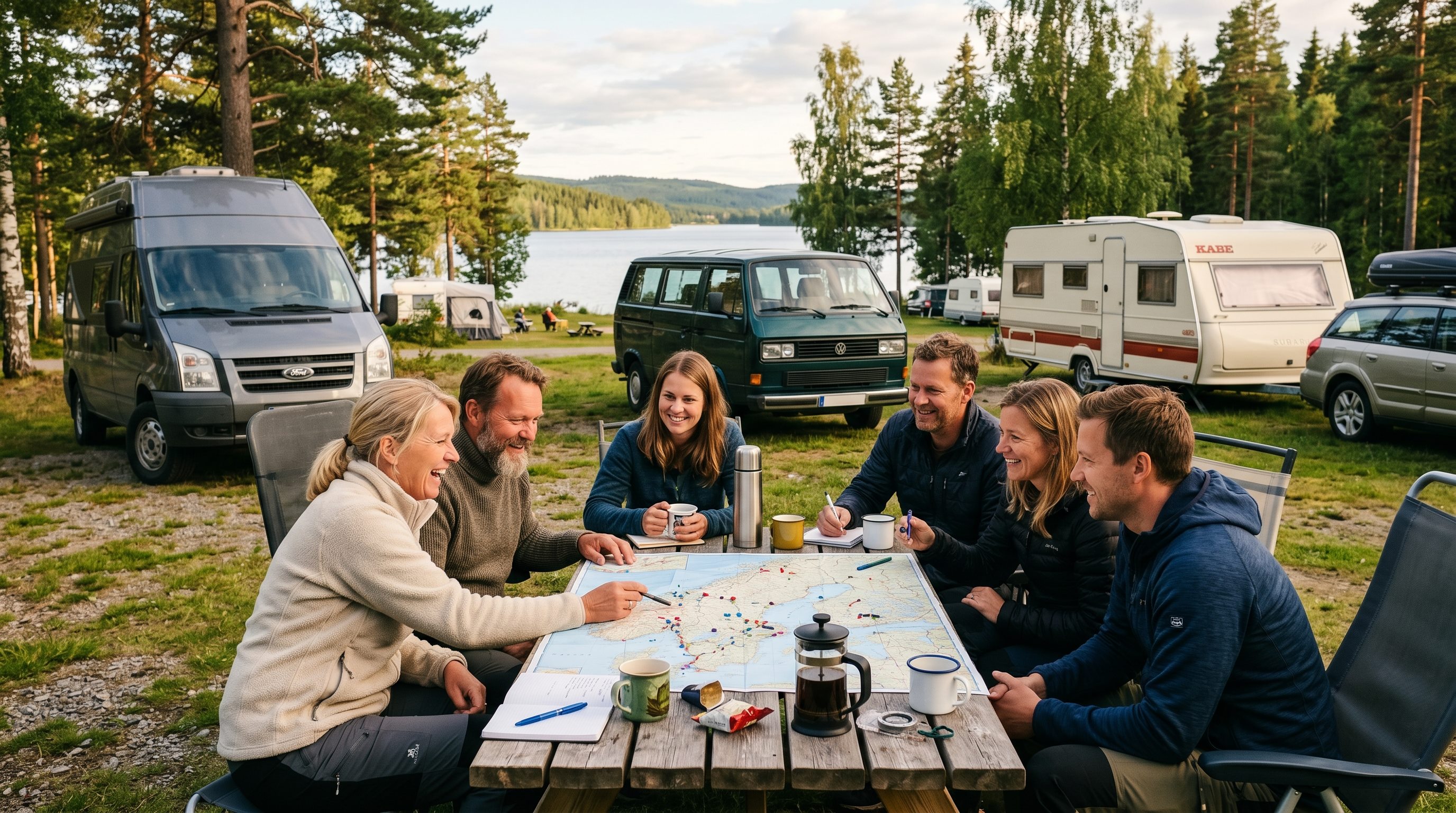 Planning with events, friends and shared motorhome stops