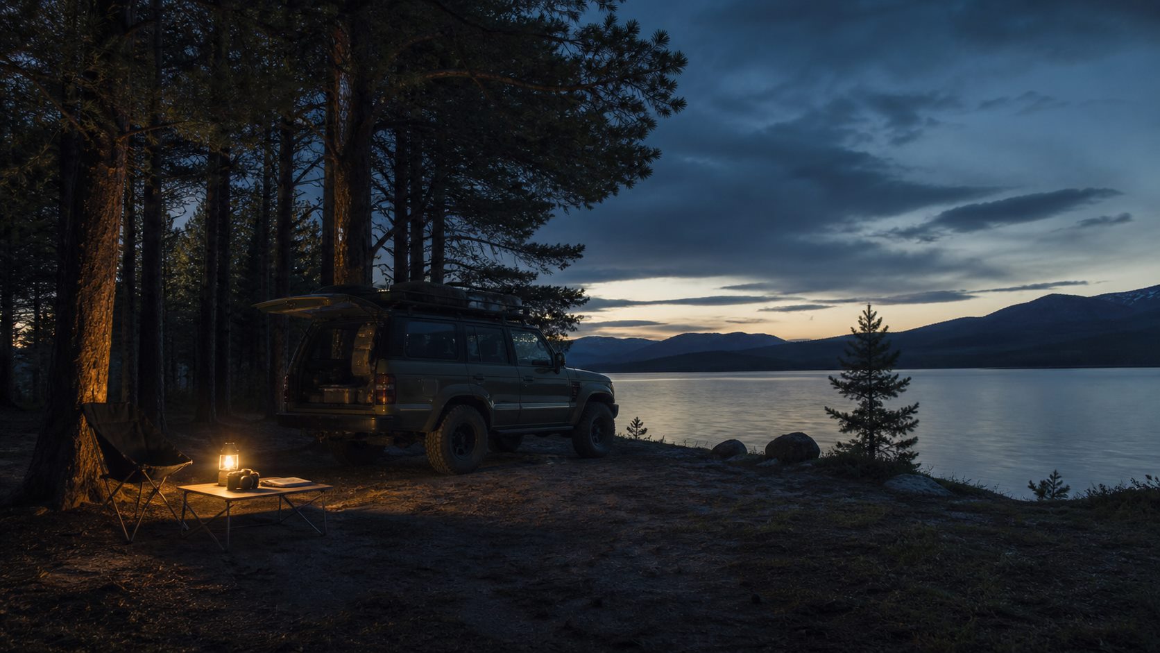 An overlanding overnight camp with practical setup notes