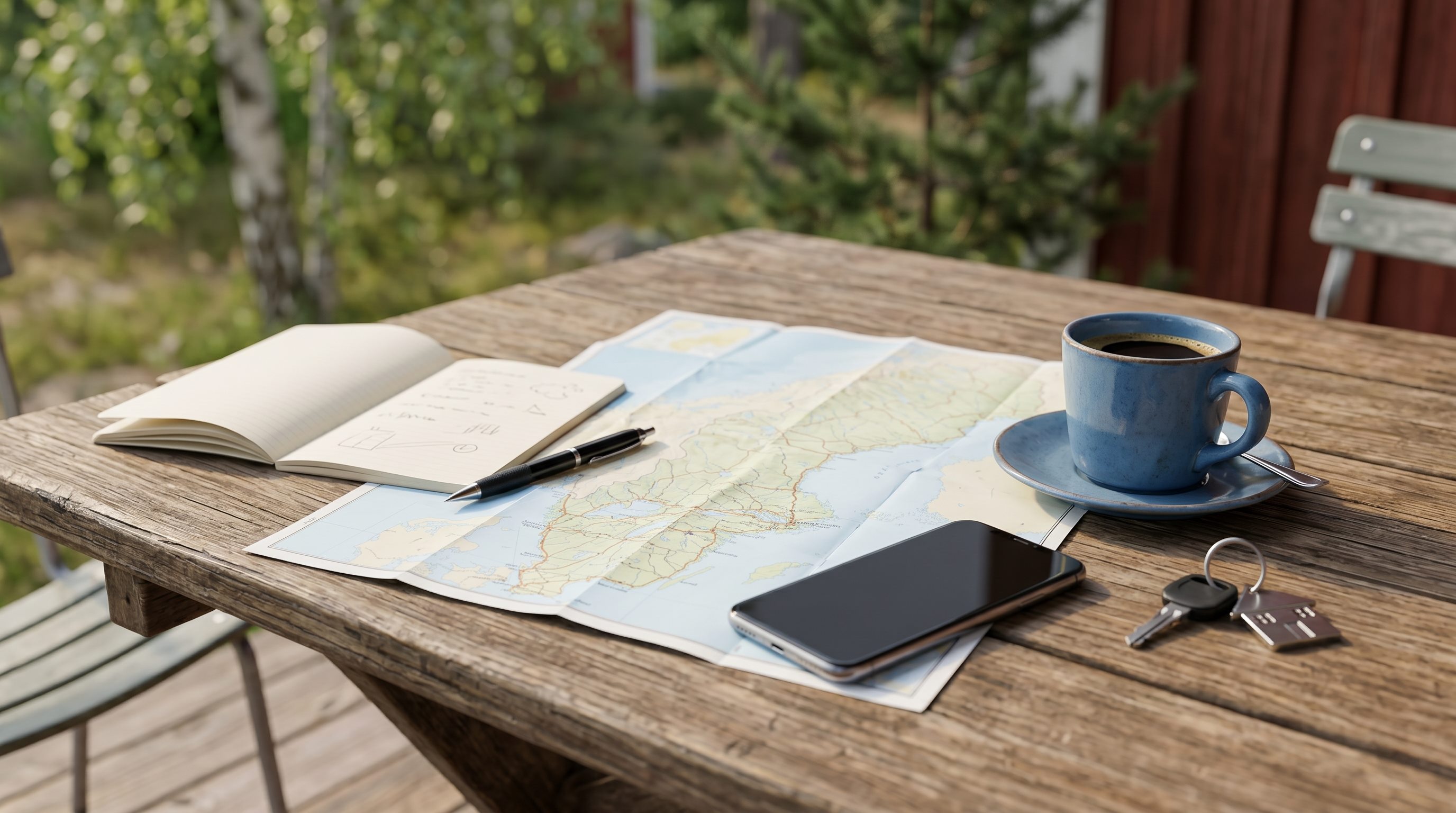 A map and practical notes before a more flexible road journey